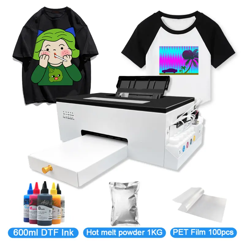 The cheapest machine A4 Size Heat Transfer Digital Printing Machine for T-shirt Printing  L805-B  DTF Printer