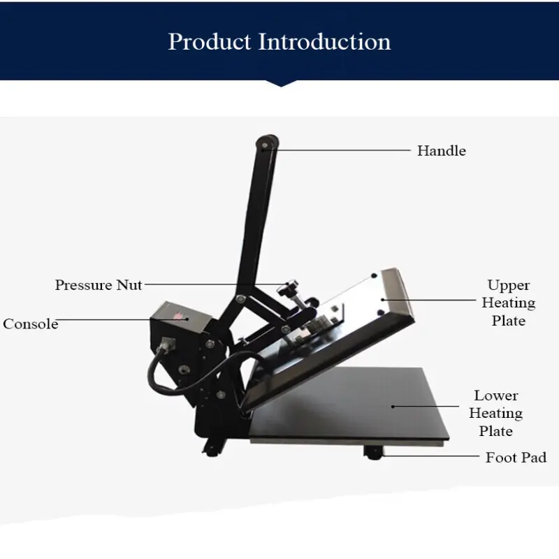 t shirt heat press machine 38cm x 38cm High Pressure Heat Press For T-shirts New Digital Industrial Sublimation Printer