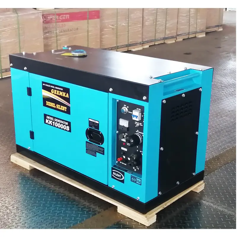 8KW 10KVA Silent Type Air-cooled Motor Generator Diesel Generator For Home With