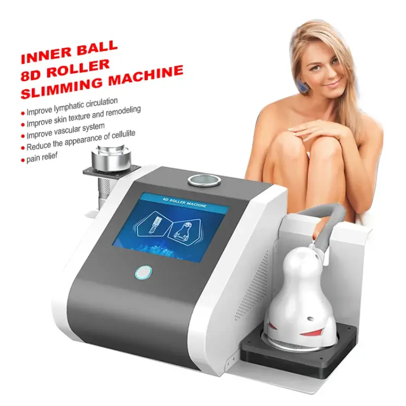 Portable rf vacuum roller therapy massage slimming machine for body& face