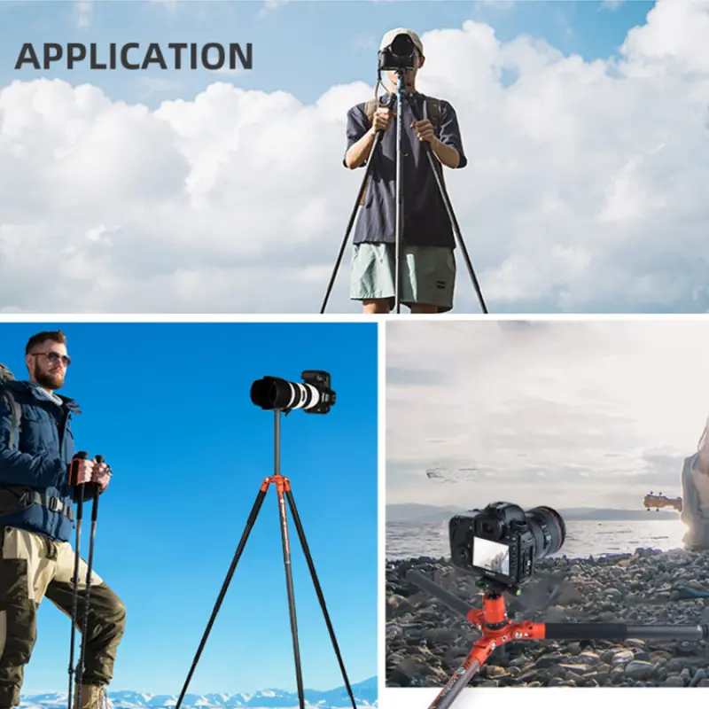 Fotopro Professional Quality Fiber Lightweight Universal Remote Operation Carbon Digital Dslr Camera Stand Tripod