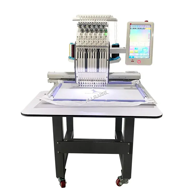 Automatic Single Head 9 12 15 Needles Clothes Sewing Machine Industrial Embroidery Machine