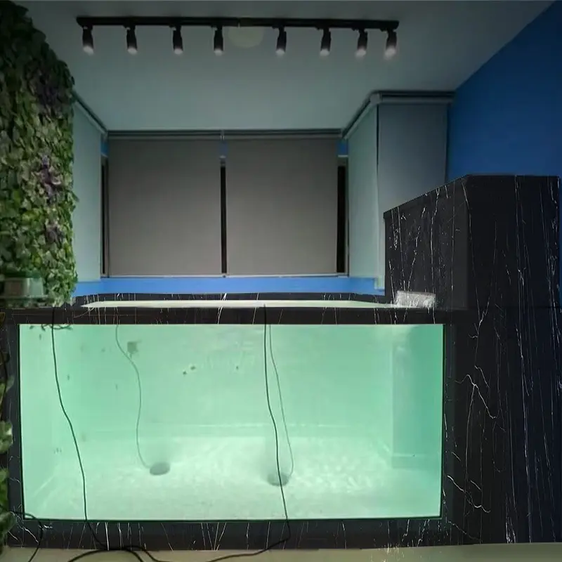 Luxury modern indoor large commercial fiberglass glass tank fish biggest 1000liter cleair water aquarium koi fish tanks