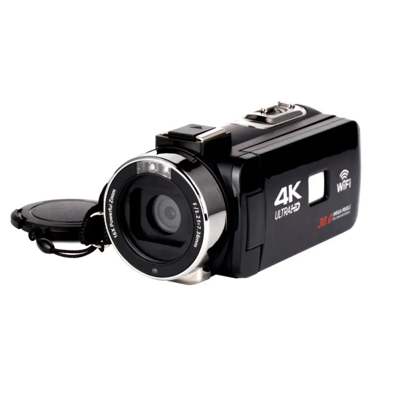 Professional video 12X Optical Zoom Digital camcorder HDV 4k camera 3.1 Inch IPS cheap digital video camera with IR Night Vision