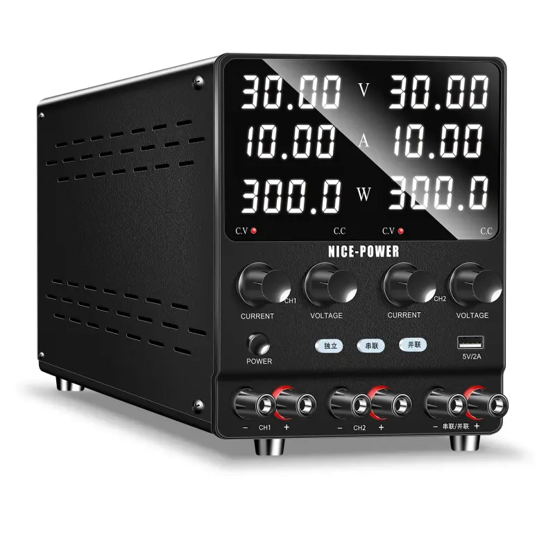 NICE POWER 120V 3A Dual-channel DC Power Supply 120V 6A 240V 3A Adjustable Regulator Switching Power Supply for LAB