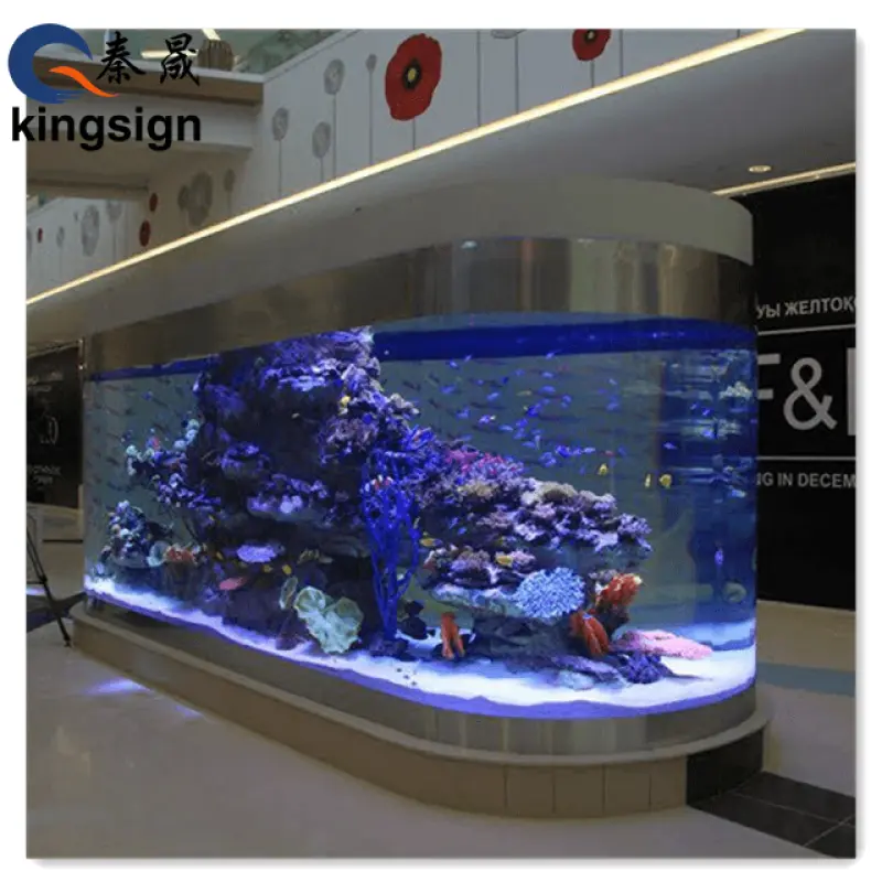 KINGSIGN  huge glass tank jellyfish aquarium high quality acrylic glass tank customized plexiglass tank