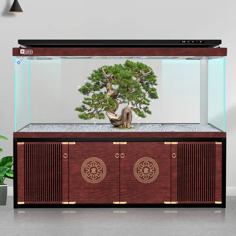 70% off Yee Aquarium Arowana Fish Tank Large Glass Ecological Fish Aquarium Tank Accessories Fish Tank Cabinet Glass Aquarium