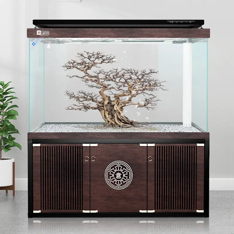 70% off Yee Aquarium Arowana Fish Tank Large Glass Ecological Fish Aquarium Tank Accessories Fish Tank Cabinet Glass Aquarium