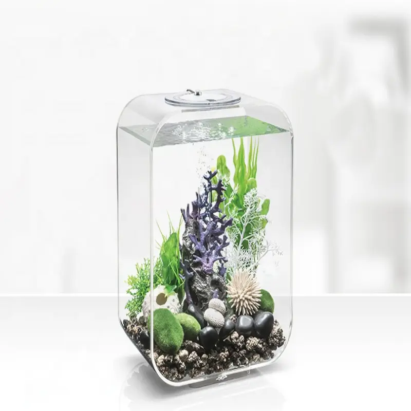 Customizable 60L Aquarium Acrylic Table Aquarium Transparent Fish Tank