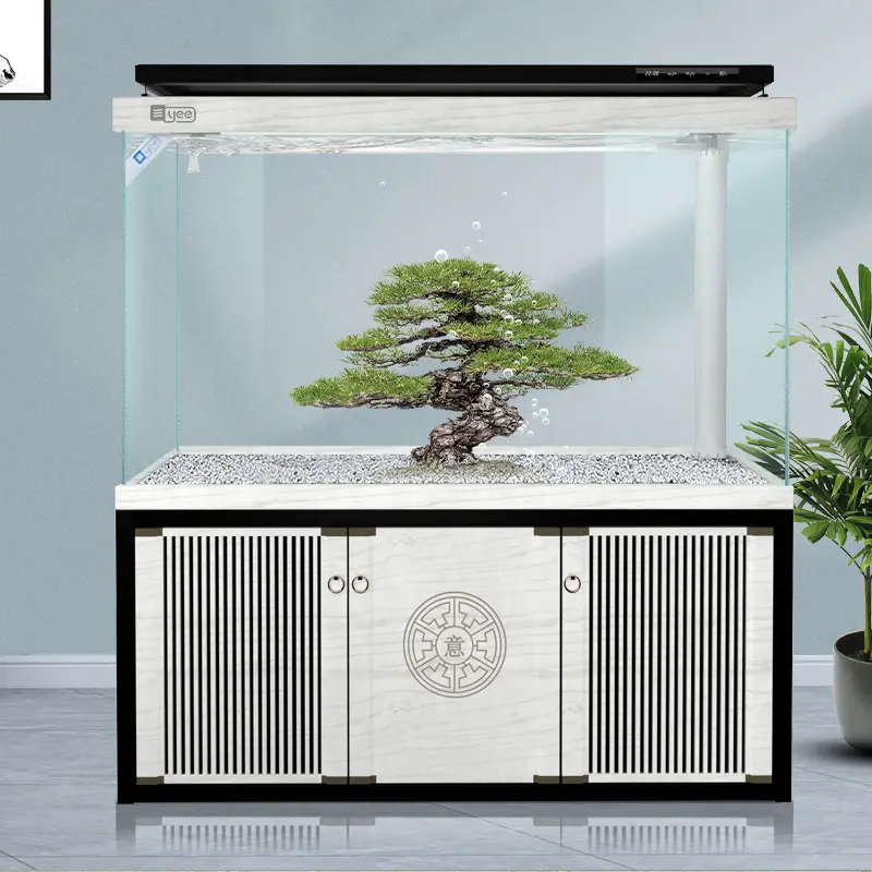 70% off Yee Aquarium Arowana Fish Tank Large Glass Ecological Fish Aquarium Tank Accessories Fish Tank Cabinet Glass Aquarium