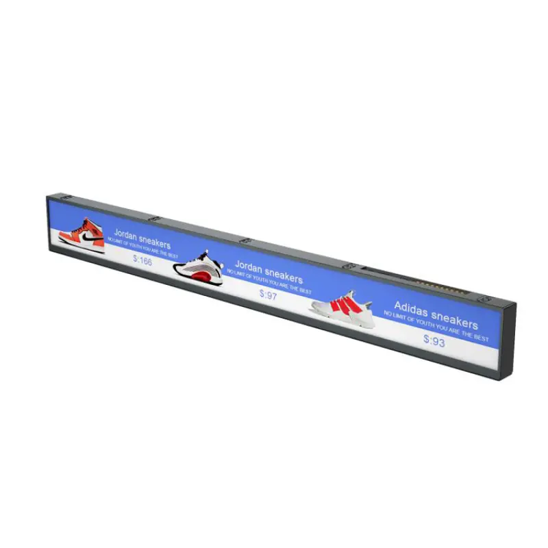 23.1 Inch Supermarket Stretched screen display stretched bar lcd Bus Indoor Lcd Advertising Display Digital Signage