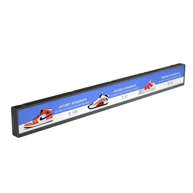 23.1 Inch Supermarket Stretched screen display stretched bar lcd Bus Indoor Lcd Advertising Display Digital Signage