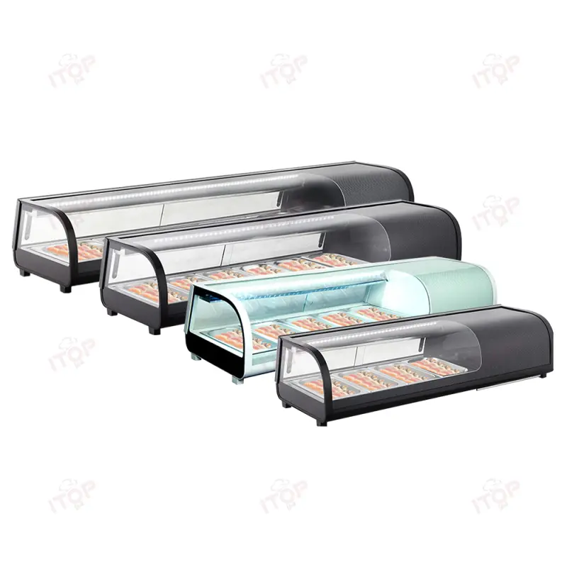 Sushi Display On Counter Glass Cooler Refrigeration Equipment And Tools (42L )