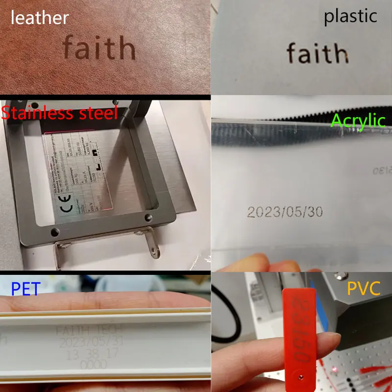 Faith portable laser marking machine metal mini handheld fiber laser marking machine for plastic