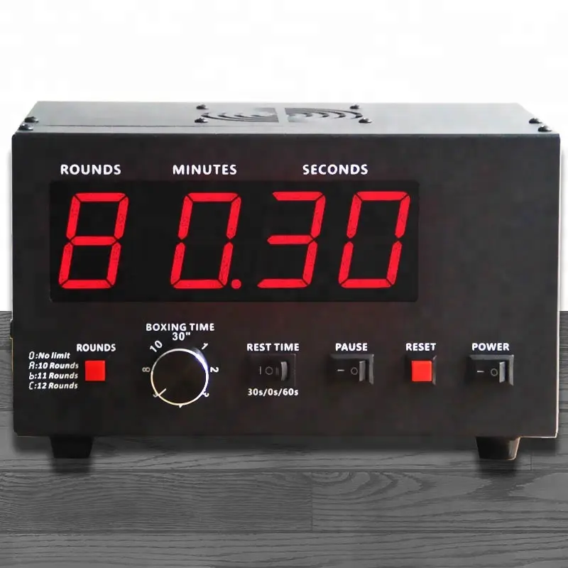 CP040 LED Boxing Gym Round Interval Timer Training Workout Clock Digital MMA boxing timer