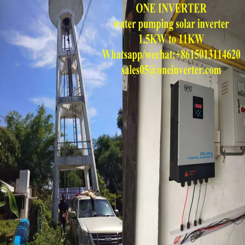 solar pump inverter 1.5kw dc to ac 220v mppt vfd single phase inverter for water pumping