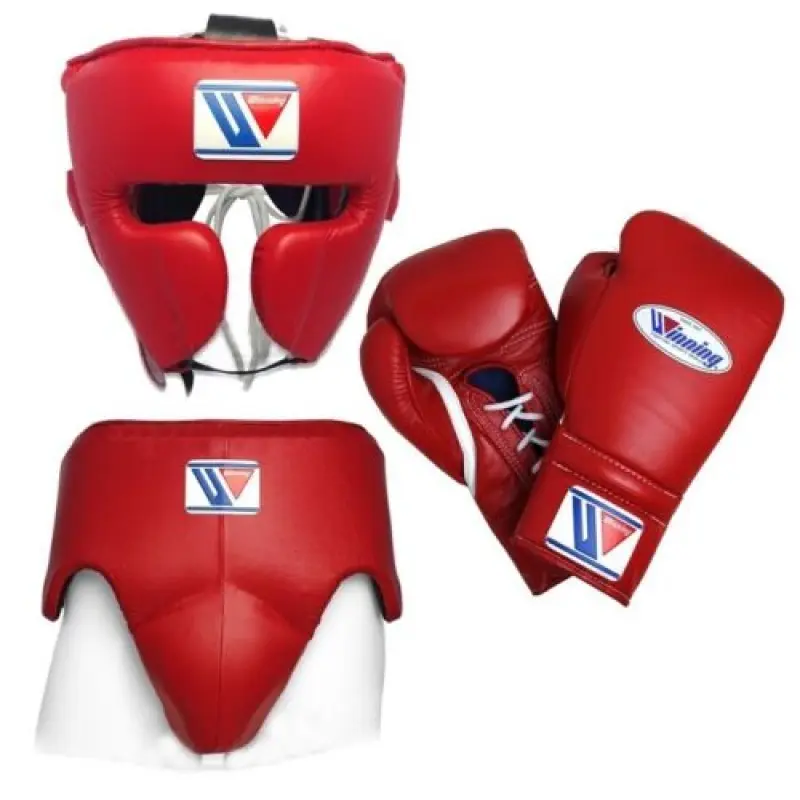 Customized Made Winning Sparring Set  Made With Genuine Leather Custom OWN Professional Boxing Gears