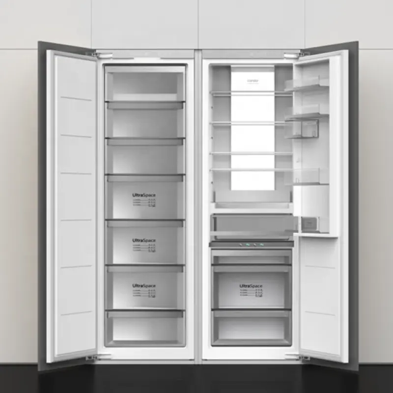 Candor custom 1770(H)*556(W)*545(D)mm 276L 308L  integrated fridge freezer built in side by side refrigerator freezer