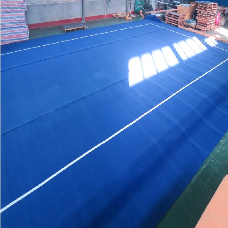 Factory Price BJJ Mat Durable Carpet With Steady Wooden Layer Wushu Floor Sanda Competition Field