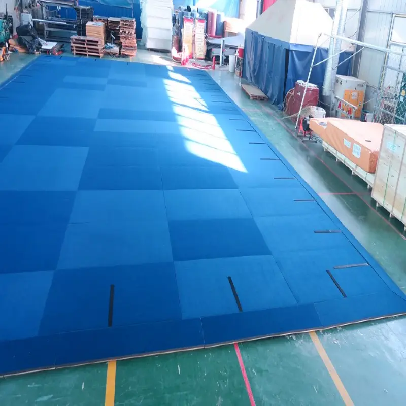 Factory Price BJJ Mat Durable Carpet With Steady Wooden Layer Wushu Floor Sanda Competition Field