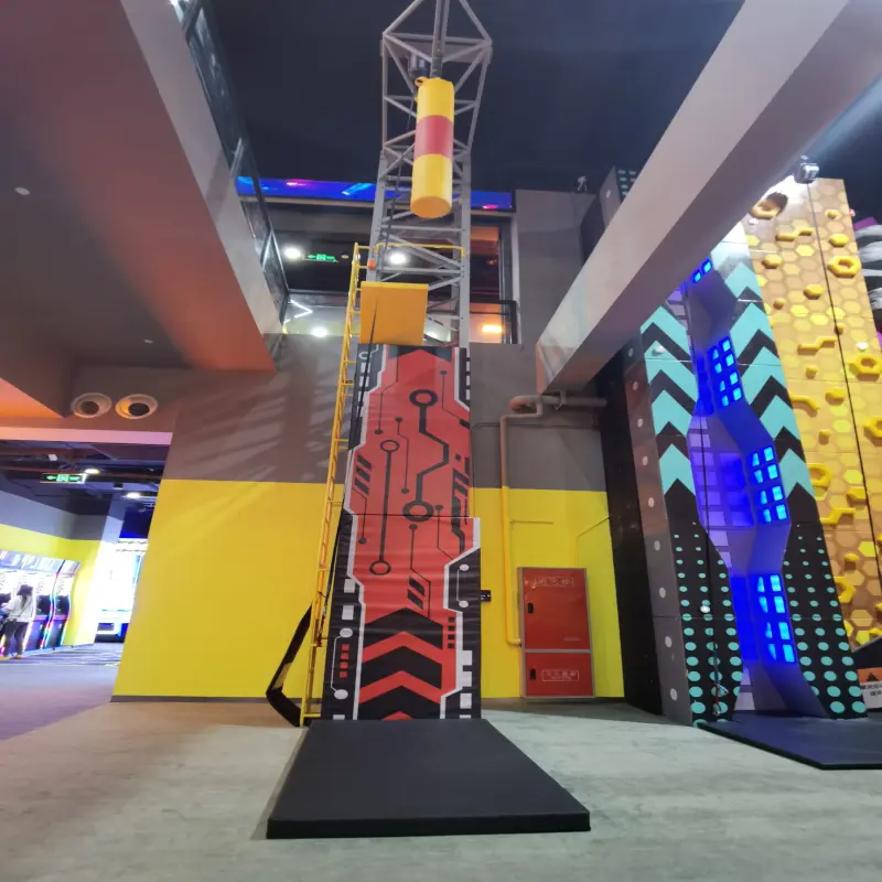 Family Entertainment Center Adventure Indoor Jump Tower Challenges Jumping Tower For Trampoline Park