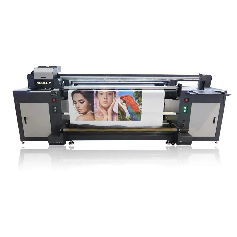 UV led roll to roll uv flatbed printer hybrid printer uv bag date printer batch code printing machine with i3200 head