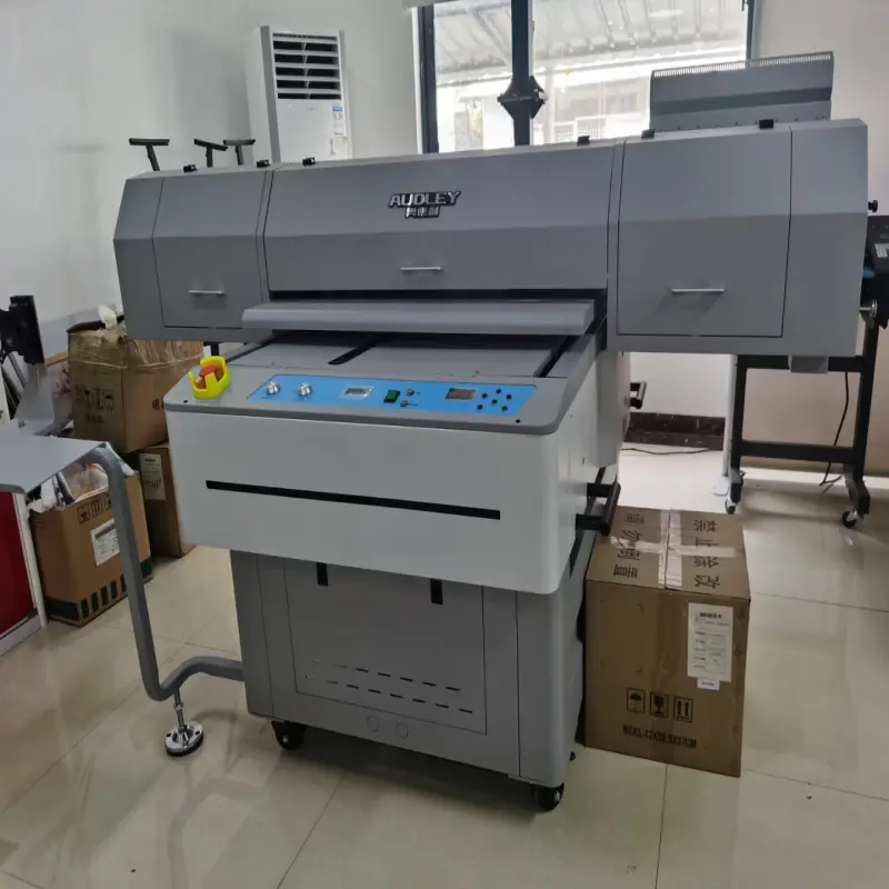 UV9060 Flatbed UV printer for UV DTF and UV foiling printer with 3heads i3200-U1