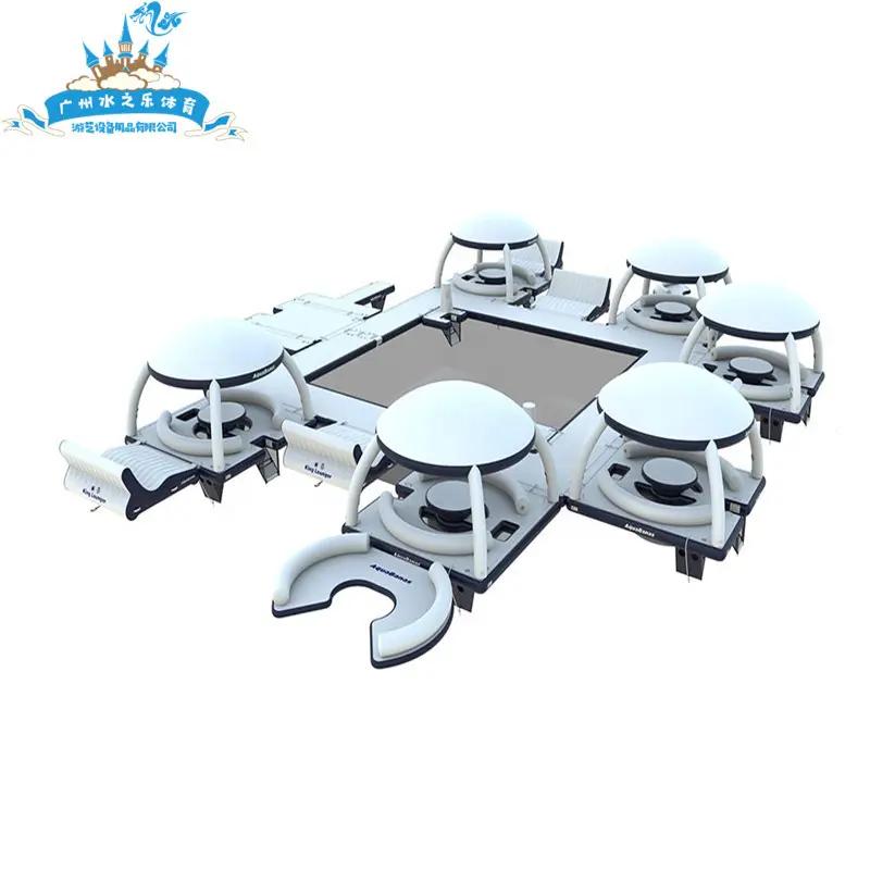 Drop Stitch Fishing Inflatable Yacht Dock Air Floating Pontoon Dock Deck Inflatable Dock Platform