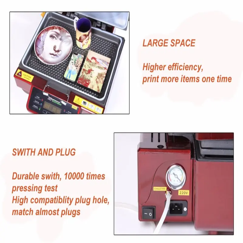 3D Sublimation Phone Mobile Phone Case Printing Heat Transfer Press Printing Machine