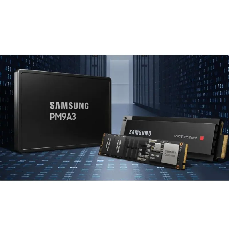 Original Samsung Enterprise Level U.2 Nvme 4.0 Pm9a3 U.2 960g 1.92t 3.84t 7.68t 15.36t Solid State Disk Drive Ssd