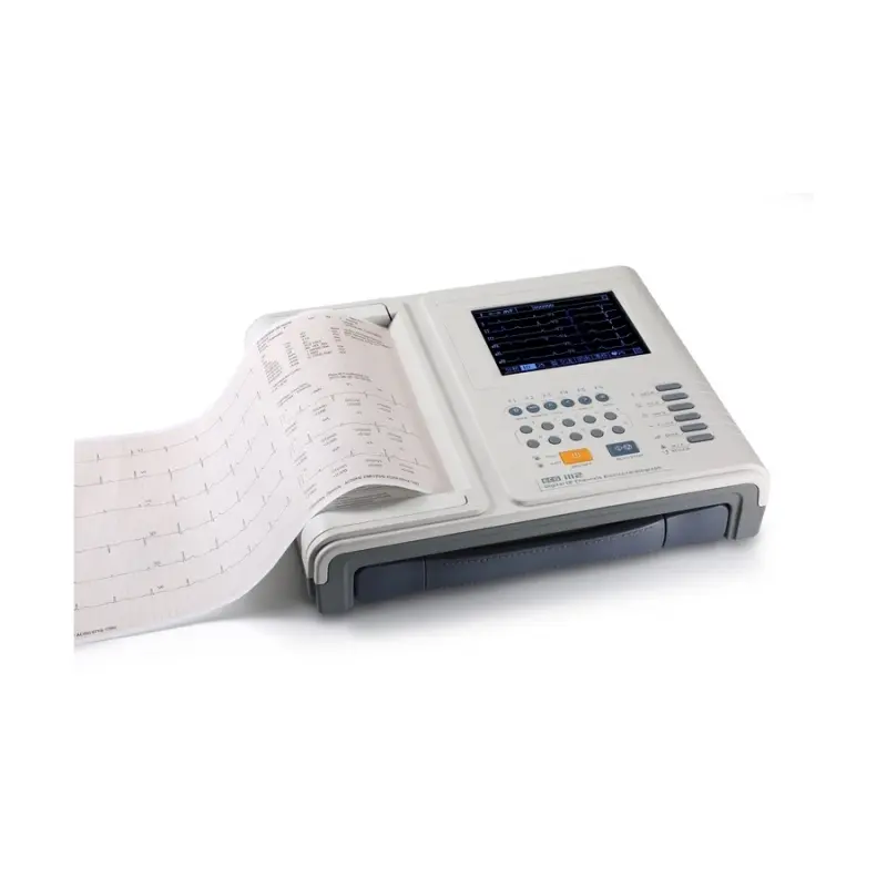 LEPU Hospital Clinic Portable 12 Lead Ecg Intelligent Automatic Pacing Detection Analysis Ecg Machine 6 Channel