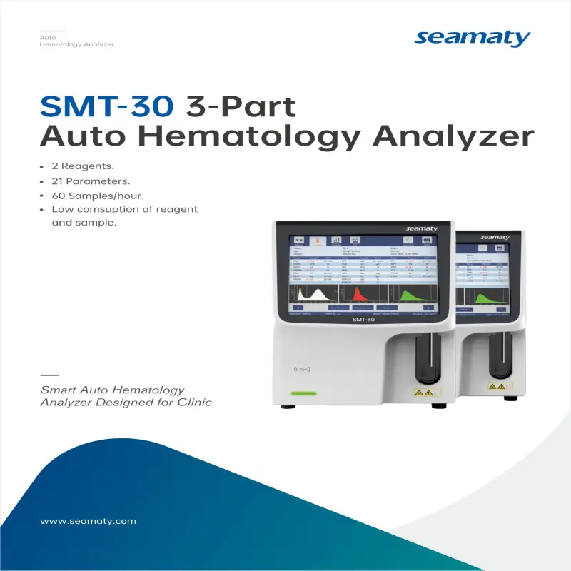 SMT30 Clinical Blood Testing Machine Cbc Blood Test Machine Hematology Analyzer Price For Ivd Hospital