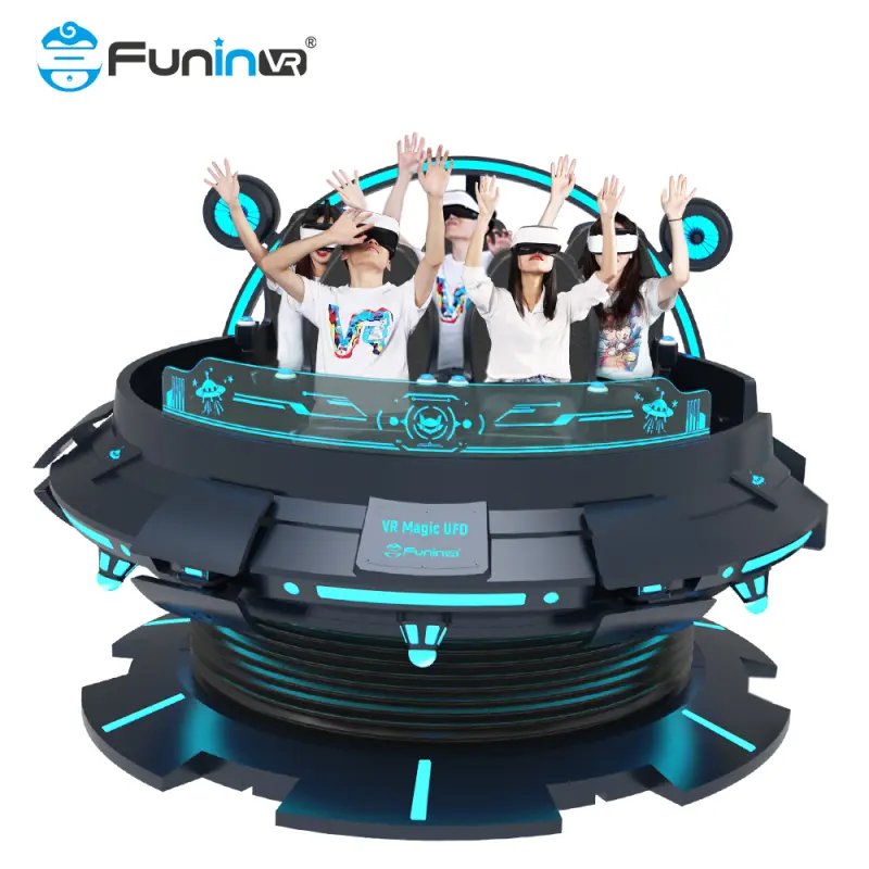 Entertainment Machines 360 Vr Rotation 6 Seats Vr Gaming Set Roller Coaster 9D Vr Chair