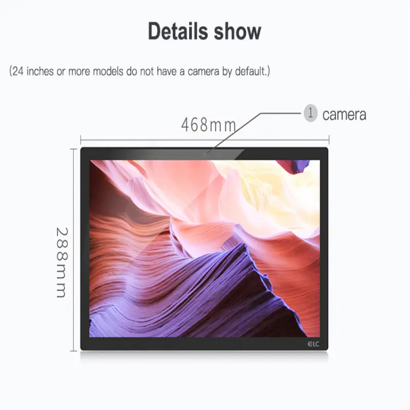 Large Size Interactive Digital Signage 21.5 Inch Touch Screen AIO Tablet PC RJ45