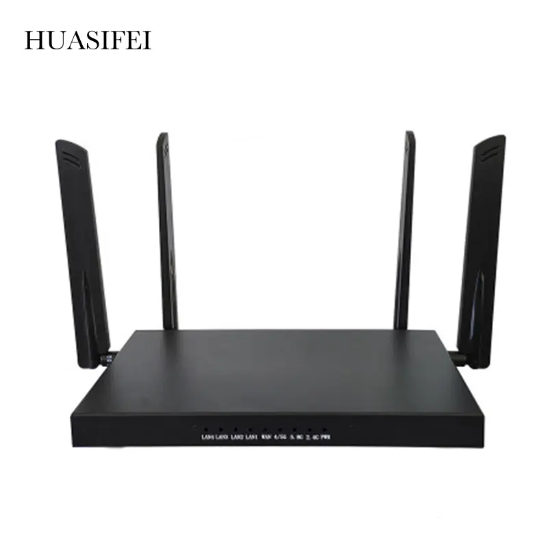 HUASIFEI QCA IPQ6010 chip quad-core 5G modem gigabit port wifi hotspot supports dual SIM card slot WIFI 6 router CAT12 CAT20