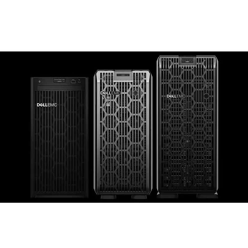 new Dell PowerEdge T350 2*16G RAM 4*1.92TB SSD 2*hot plug 600w RAID PERC HBA355i 2 x 1GbE t350 server