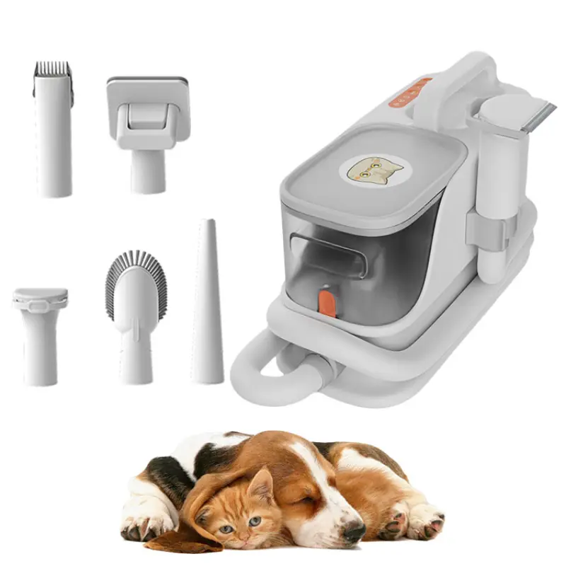Professional Shedding Clipper Brush Tool Set Pet Grooming Kit Vacuum Sucking Dogs Cats Hair