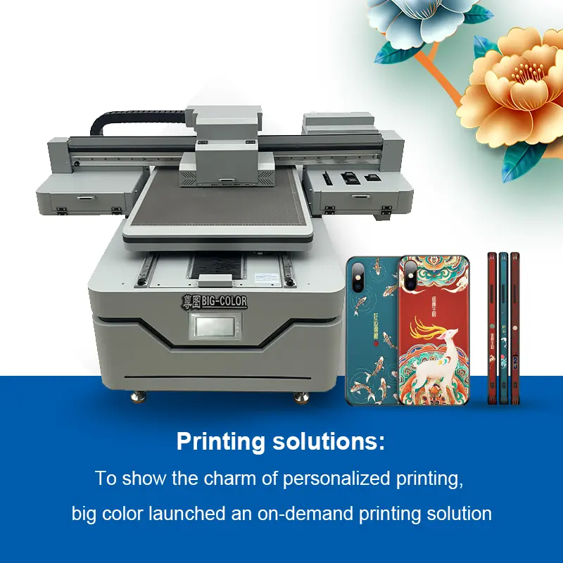 2022 promotional 6090 uv printer flatbed A1 size for acrylic metal glass uv led digital printing machine