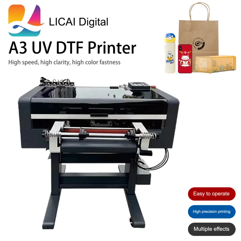 Multifunctional low price mini led UV cup wrap Printer  a3 printing machine  for glass acrylic ceramic metal