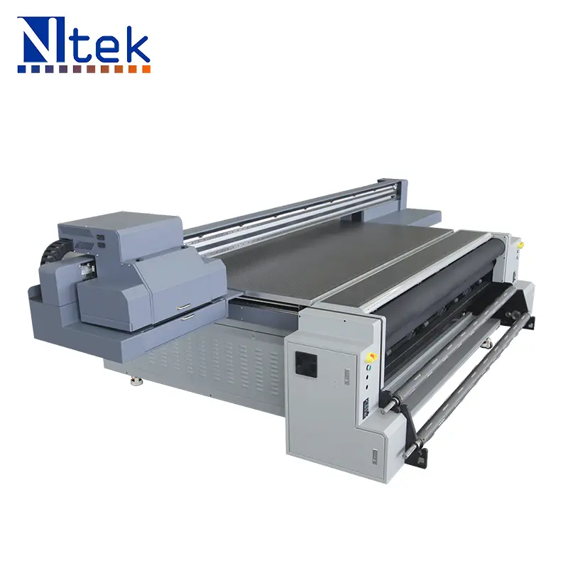 Flatbed and Roll to Roll and flatbed printer YC3321R Hot sale 3D Hybrid UV printer