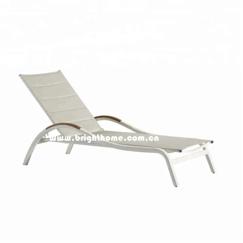 Aluminum Plastic Wooden Garden Beach Hotel Pool Nordic Modern Sun Lounger Patio Outdoor Foldable Chaise Lounge Chair