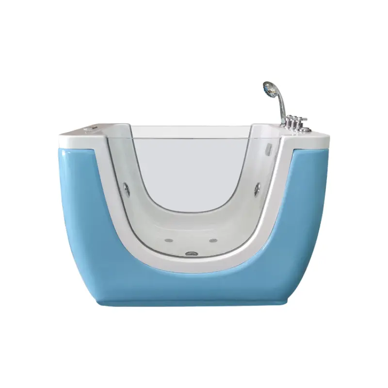 Pipeless pump square baby spa led tub small size freestanding baby bath of tub baby spa