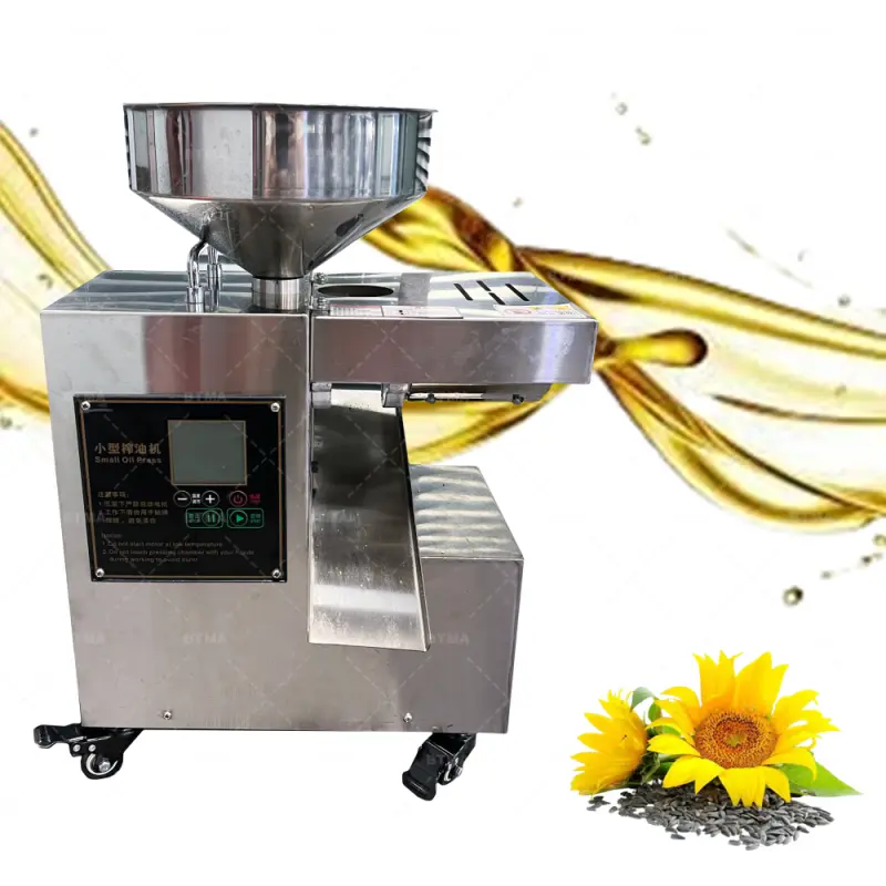 BTMA- sunflower oil refined pressing machine extraction home use oil press machine machine fabrication huile