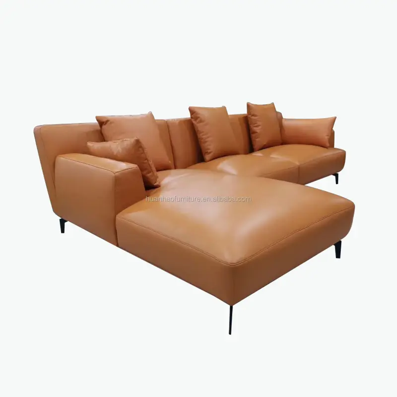 Modern living room 7 seater big sofas Italy leather recliner sofa