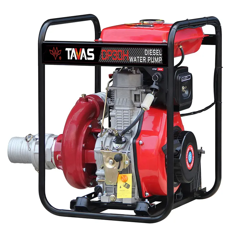 TAVAS hot selling DP30HCI 192F red cast iron high pressure water pump
