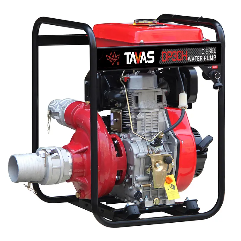 TAVAS hot selling DP30HCI 192F red cast iron high pressure water pump