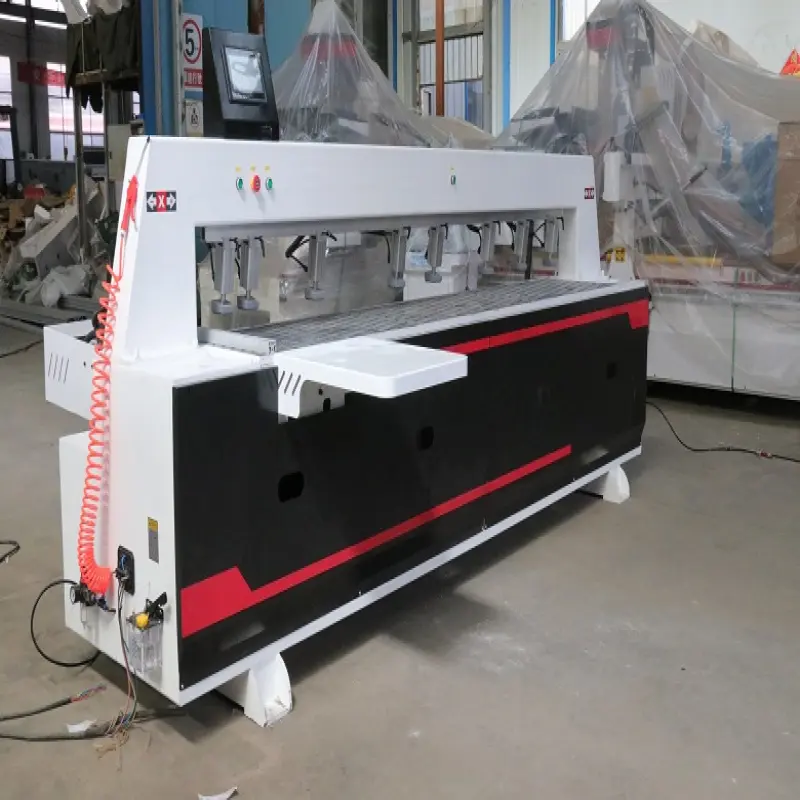 double spindle Cnc Automatic Wood Panel Mdf Furniture Cabinet Boring Horizontal Edge Side Hole Drilling Machine