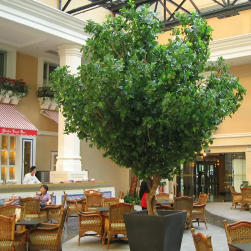 Hotel Home Indoor Decoration Waterproof Natural Big Bonsai Plant Artificial Banyan Tree, Artificial Ficus Tree