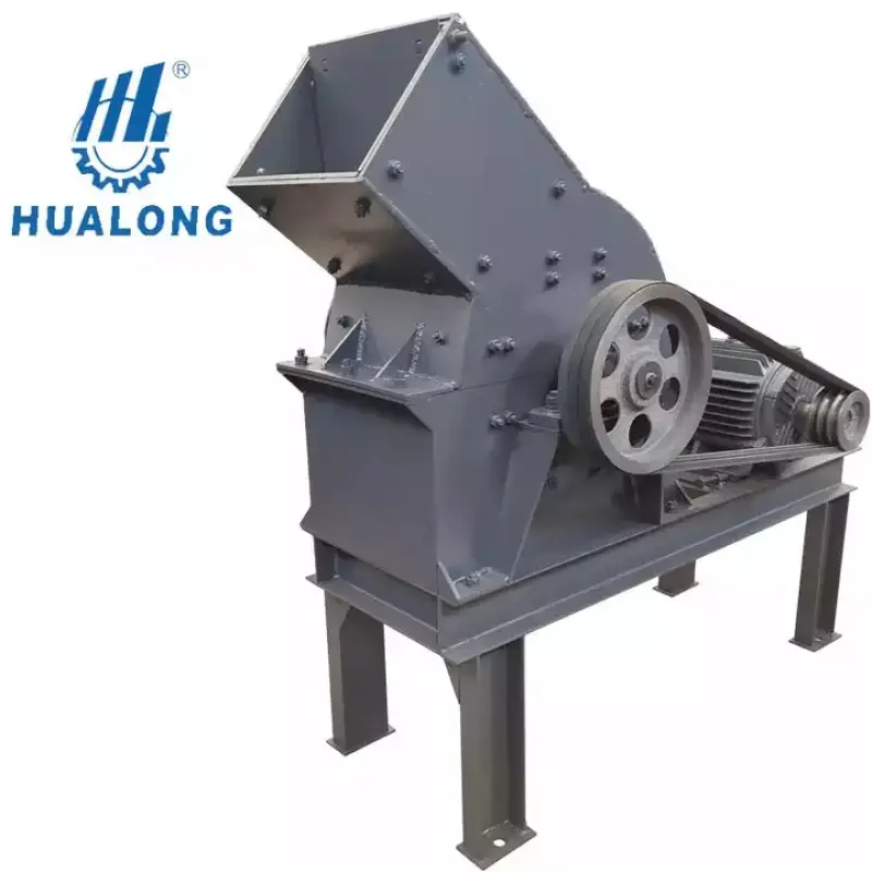 Hualong Machinery Small mobile Portable limestone rock crushing Hammer Mill Stone Crusher Machine price With Diesel