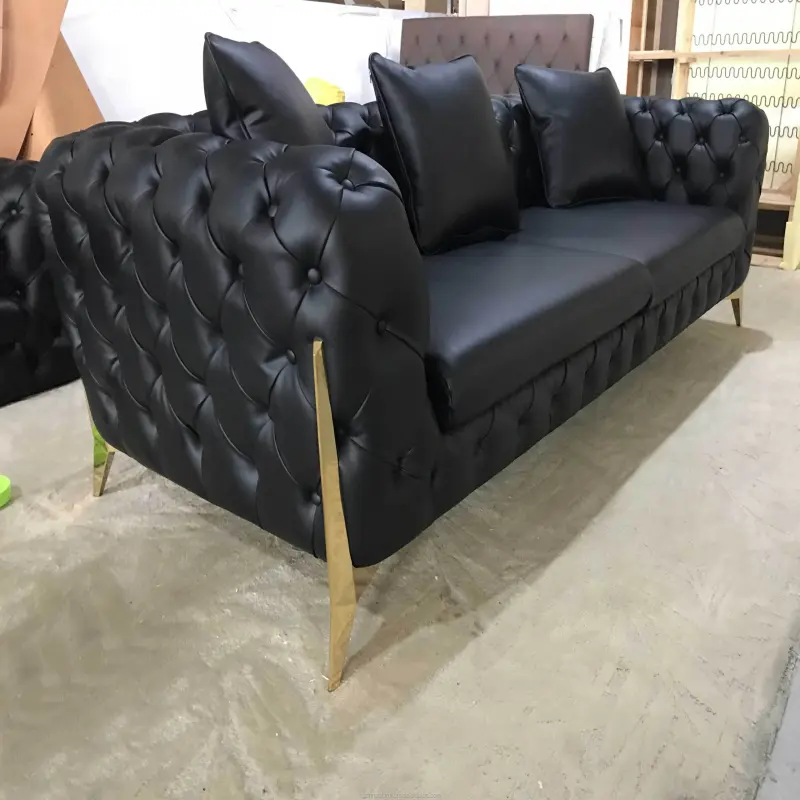 Italian style royal dubai modern couch living room furniture two seater fabric home sofa set